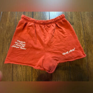 Mayfair Mental Health Awareness Orange Shorts Size L/XL